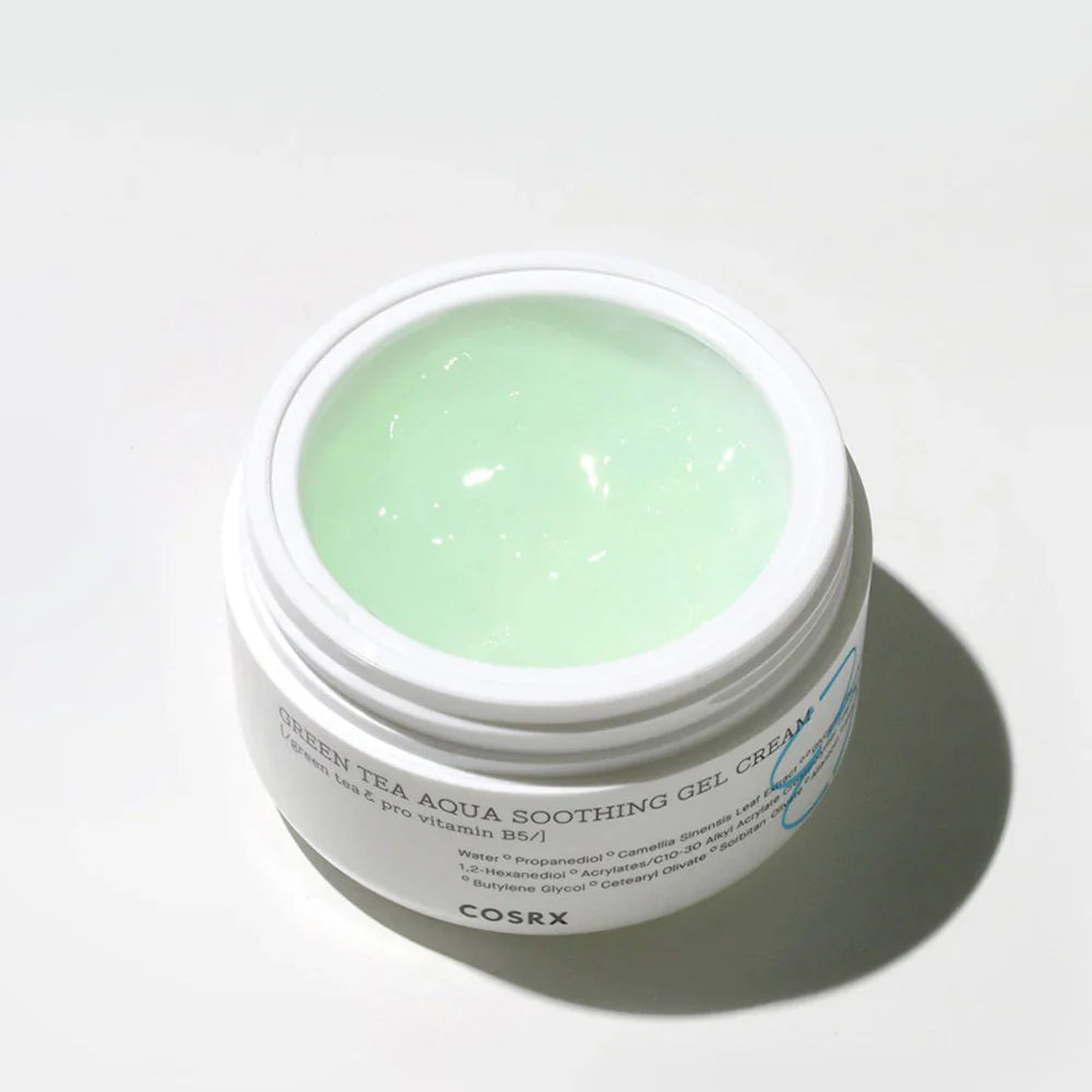 COSRX Hydrium Green Tea Aqua Soothing Gel Cream Calming Face Cream