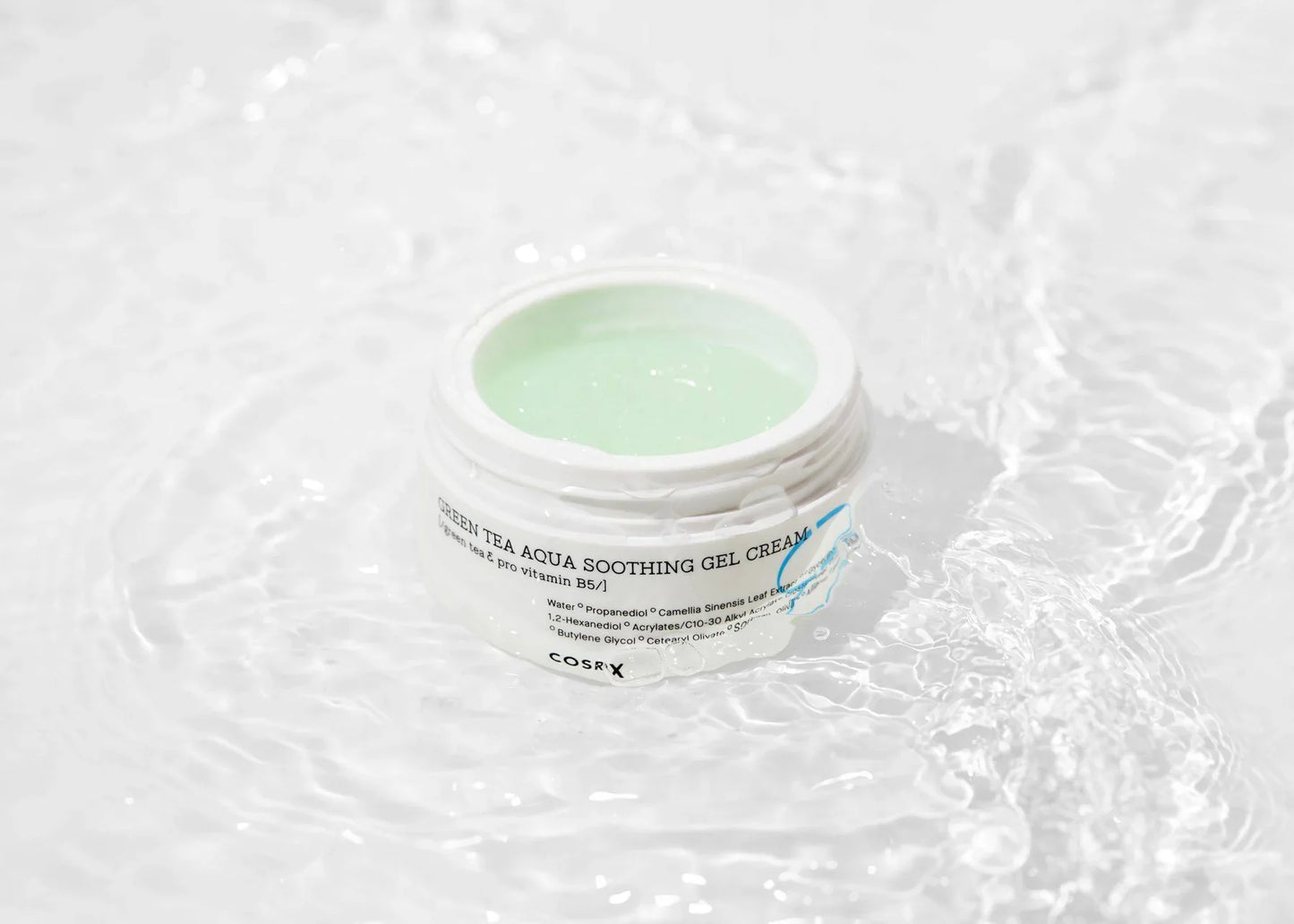 COSRX Hydrium Green Tea Aqua Soothing Gel Cream Calming Face Cream