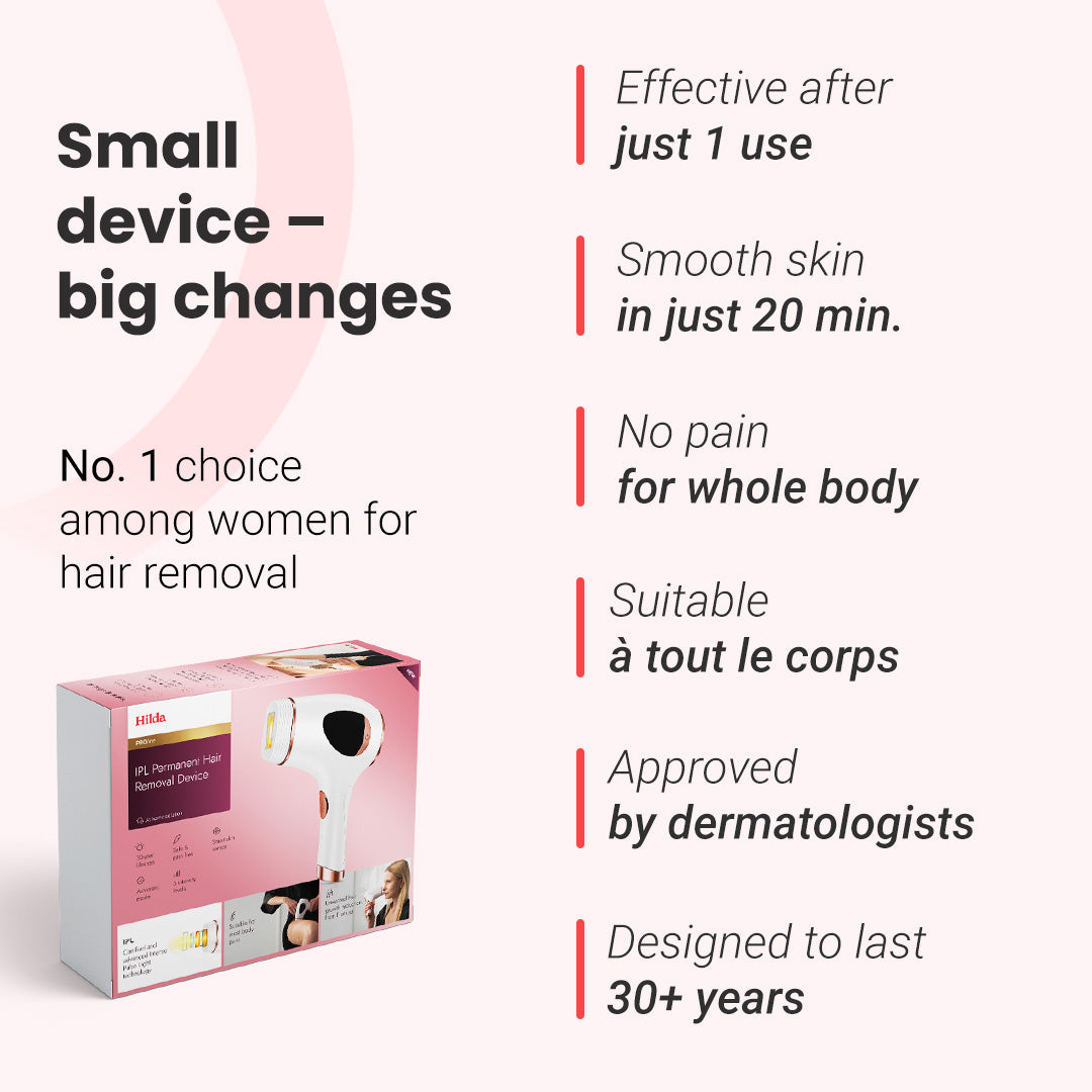 IPL Photoepilator “Hilda” + Light Therapy Mask “Lumi”