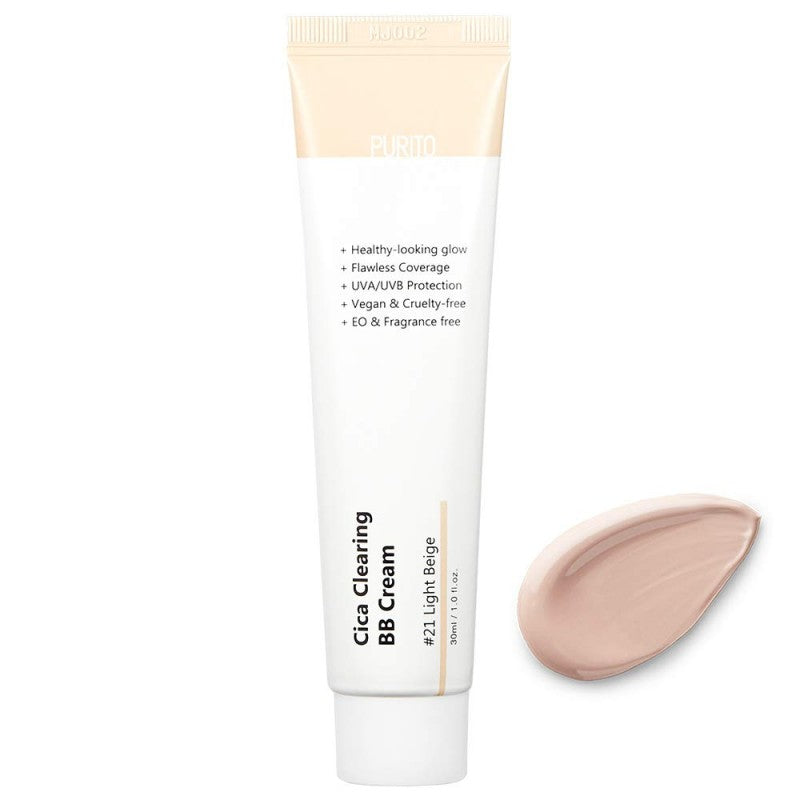 PURITO - Cica Clearing BB Cream #21 light beige  - myhomeskin.com