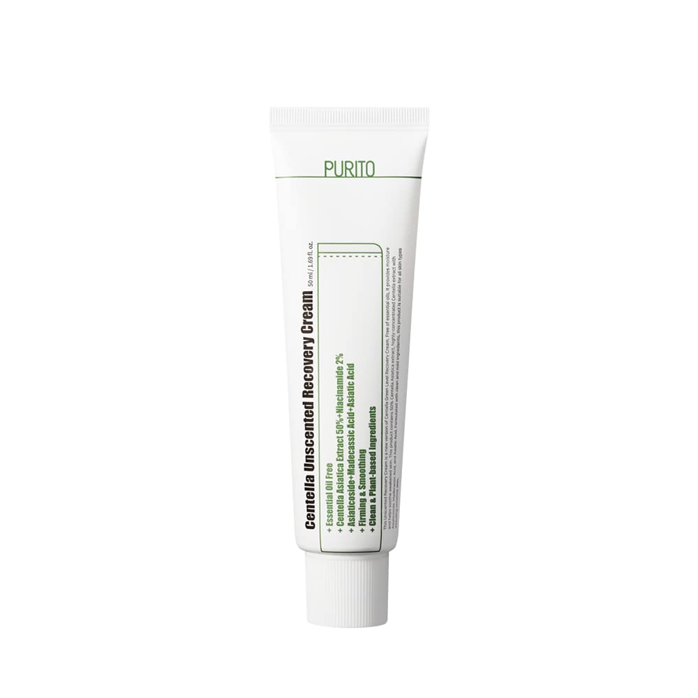 PURITO Centella Unscented Recovery Cream - myhomeskin.com